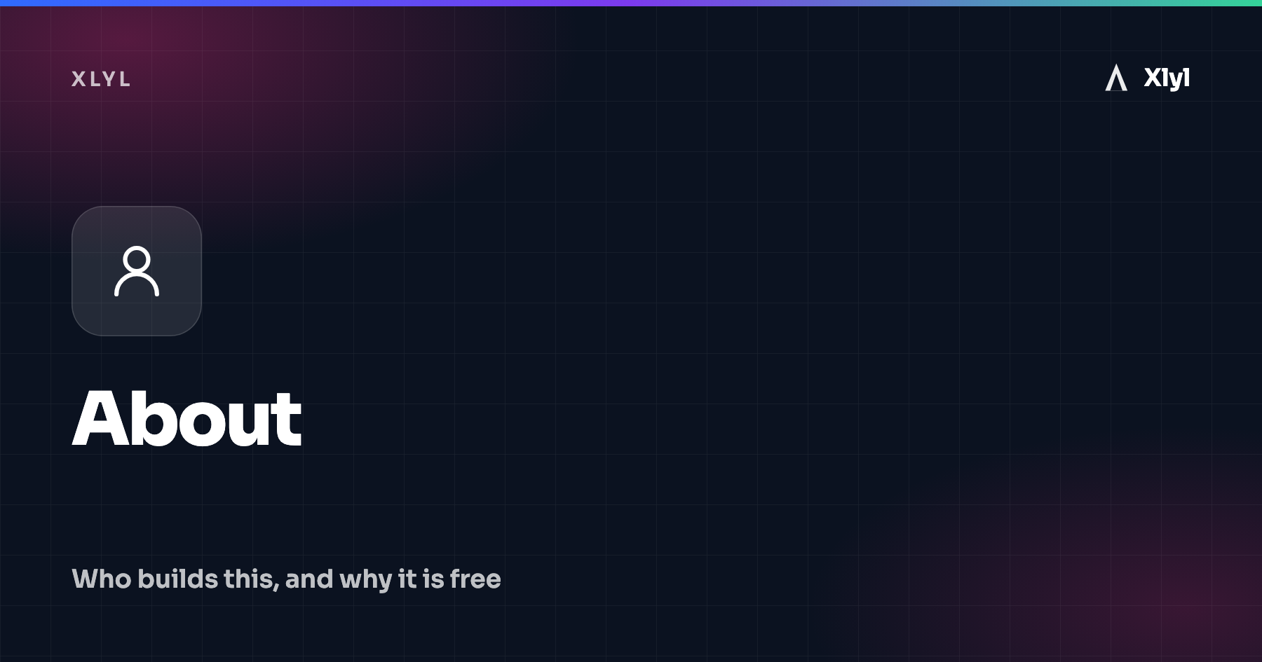About: who builds this, and why it is free